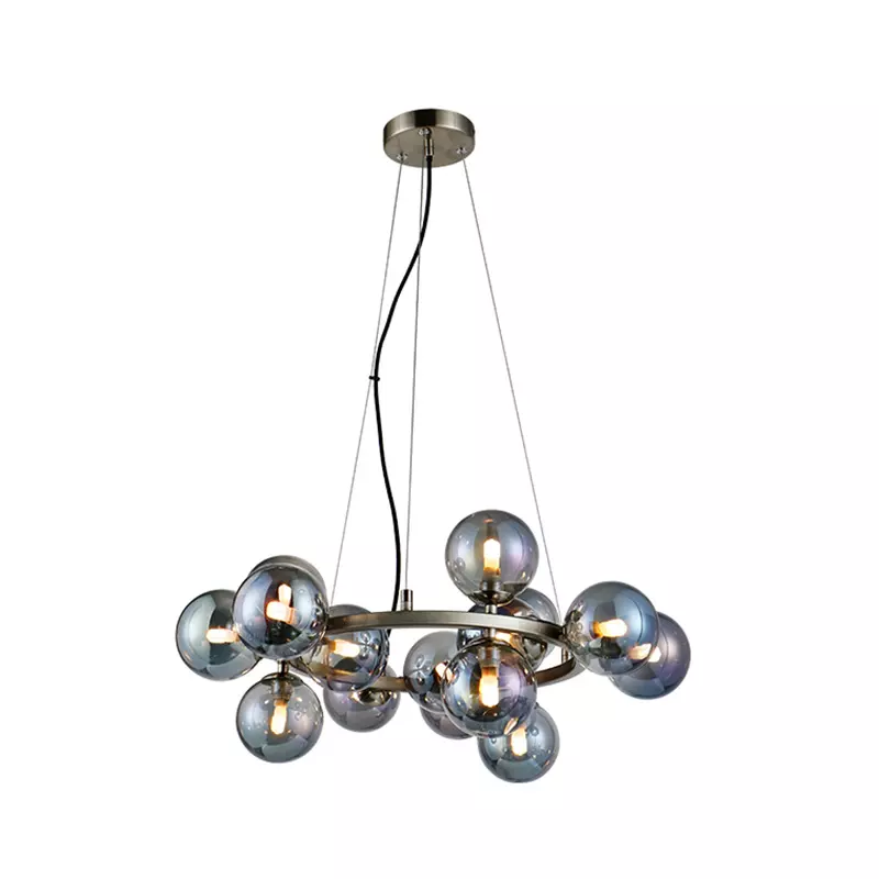 Lampu loket kaca antik retro Perancis