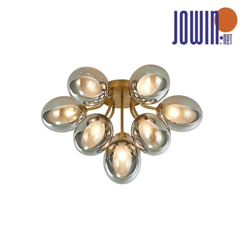 Lampu Siling Bola Kristal Golden Glow